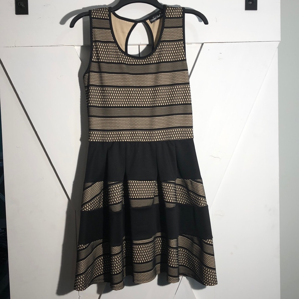 Black and Nude Formal Dress